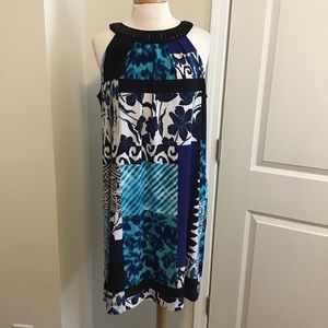 Luxe by Carmen Marc Valvo halter dress XL